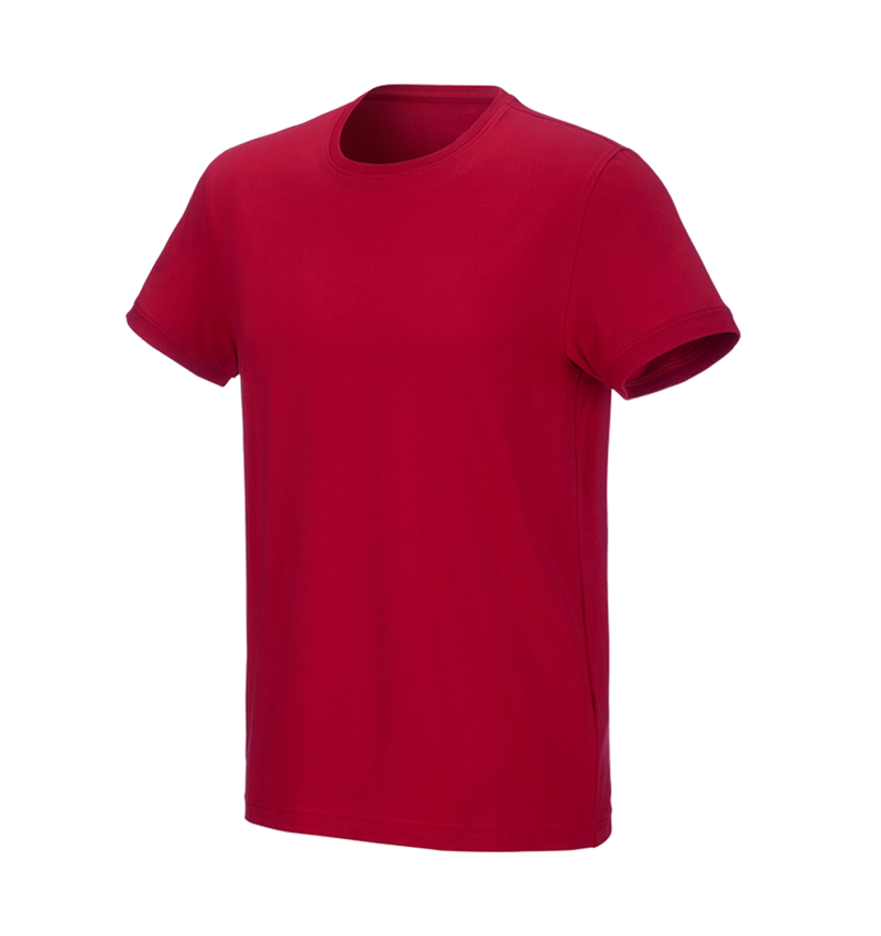 Tričká, pulóvre a košele: Tričko e.s. cotton stretch + ohnivá červená 2