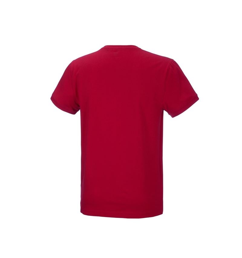 Tričká, pulóvre a košele: Tričko e.s. cotton stretch + ohnivá červená 3