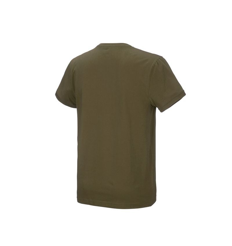 Tričká, pulóvre a košele: Tričko e.s. cotton stretch + bahenná zelená 3