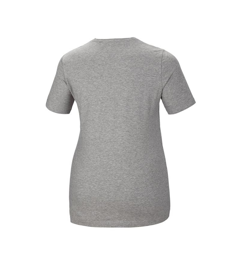 Tričká, pulóvre a košele: Tričko e.s. cotton stretch, dámske, plus fit + sivá melírovaná 3