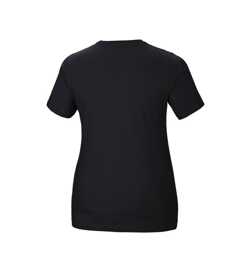 Tričká, pulóvre a košele: Tričko e.s. cotton stretch, dámske, plus fit + čierna 3