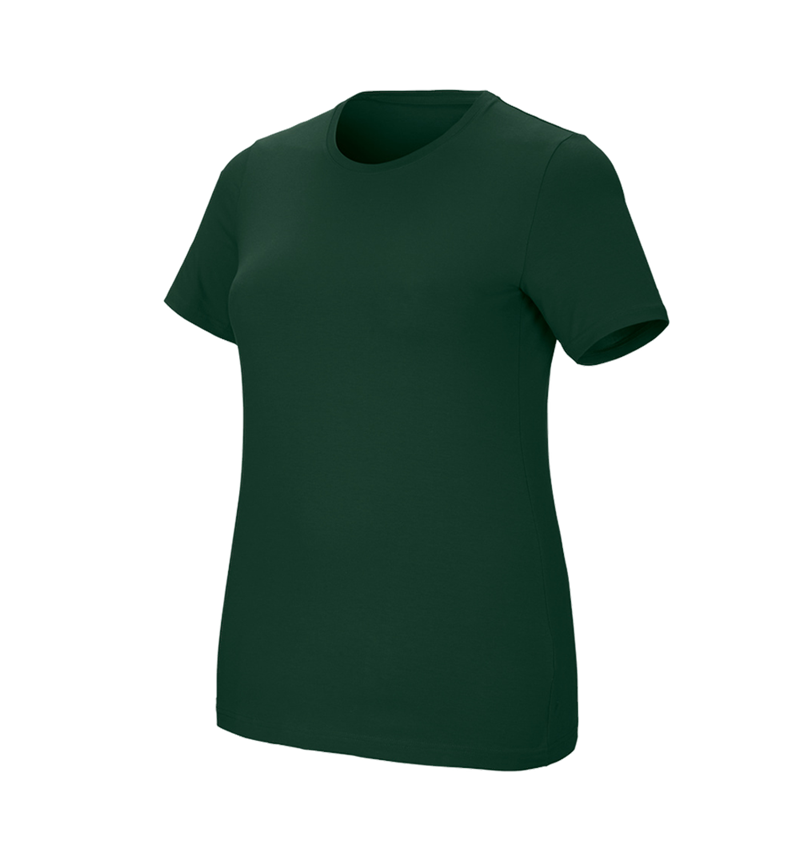 Tričká, pulóvre a košele: Tričko e.s. cotton stretch, dámske, plus fit + zelená 2