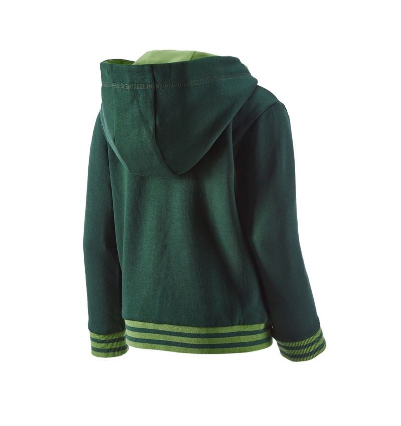 Tričká, pulóvre a košele: Mikina s kapucňou e.s.motion 2020, detská + zelená/morská zelená 3