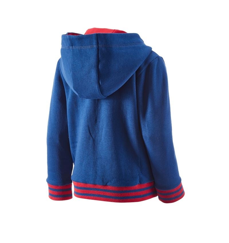 Tričká, pulóvre a košele: Mikina s kapucňou e.s.motion 2020, detská + nevadzovo modrá/ohnivá červená 1
