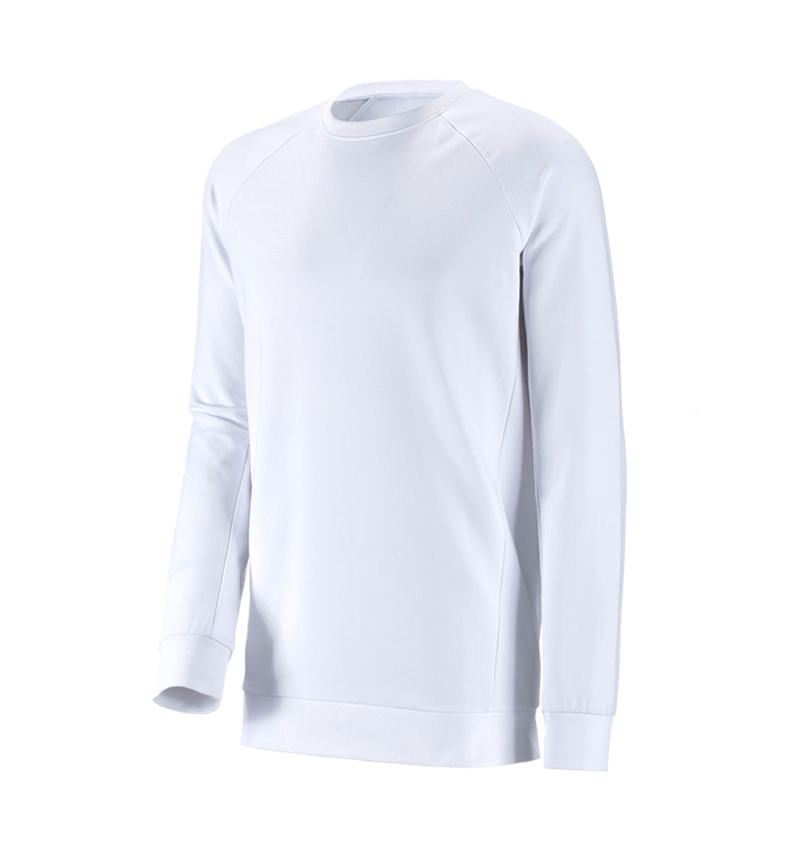Tričká, pulóvre a košele: Mikina e.s. cotton stretch long fit + biela 2