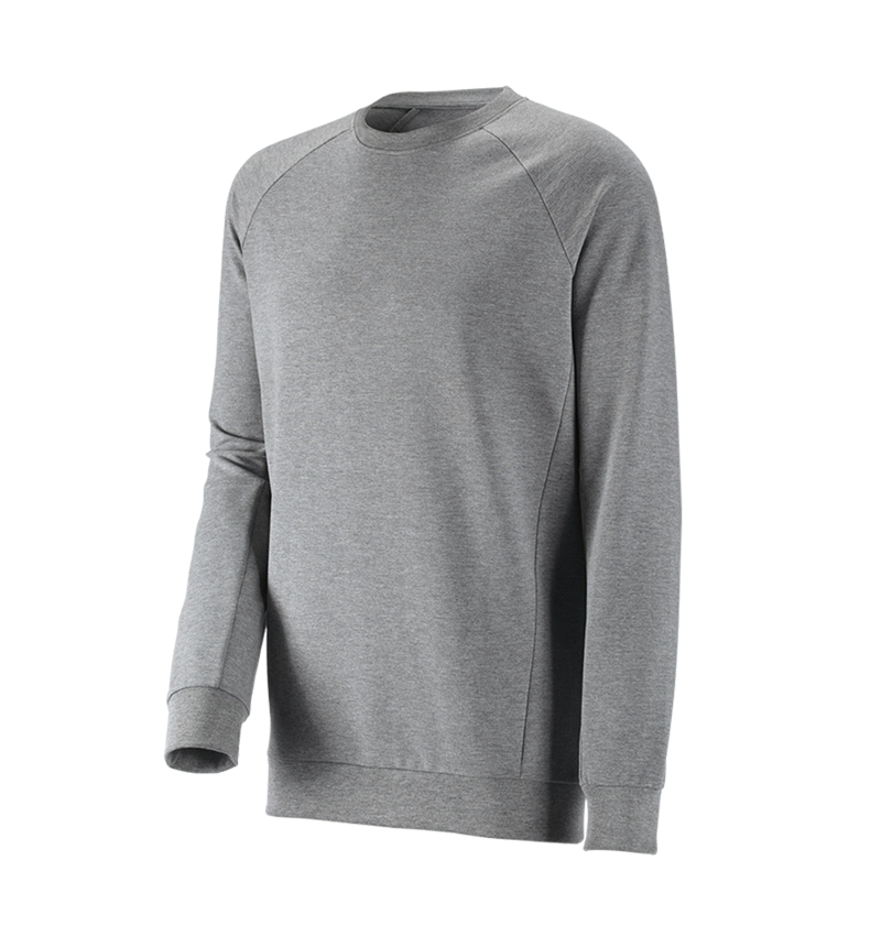 Tričká, pulóvre a košele: Mikina e.s. cotton stretch long fit + sivá melírovaná 2