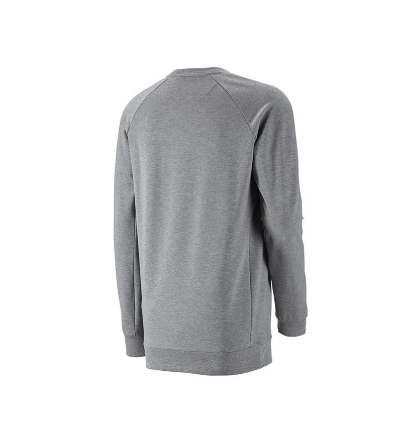 Tričká, pulóvre a košele: Mikina e.s. cotton stretch long fit + sivá melírovaná 3
