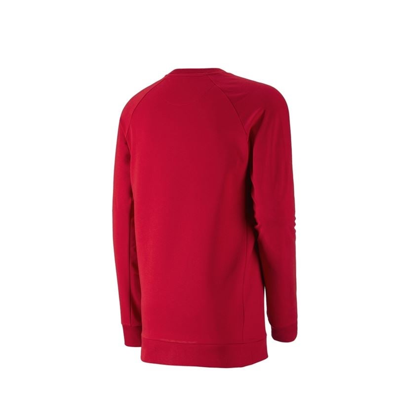 Tričká, pulóvre a košele: Mikina e.s. cotton stretch long fit + ohnivá červená 3