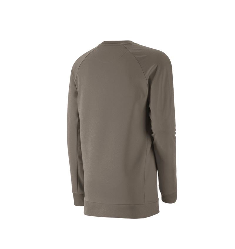 Tričká, pulóvre a košele: Mikina e.s. cotton stretch long fit + kamenná 3
