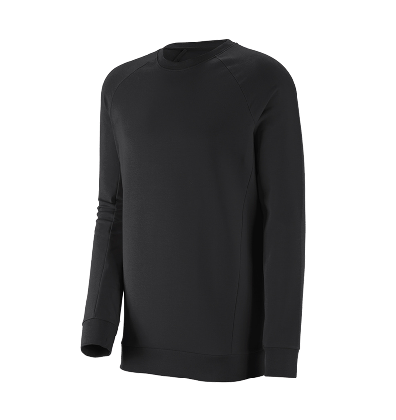 Tričká, pulóvre a košele: Mikina e.s. cotton stretch long fit + čierna 2