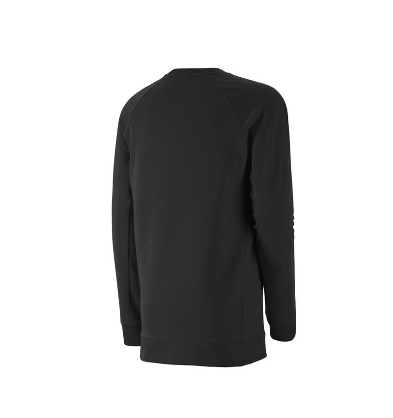 Tričká, pulóvre a košele: Mikina e.s. cotton stretch long fit + čierna 3