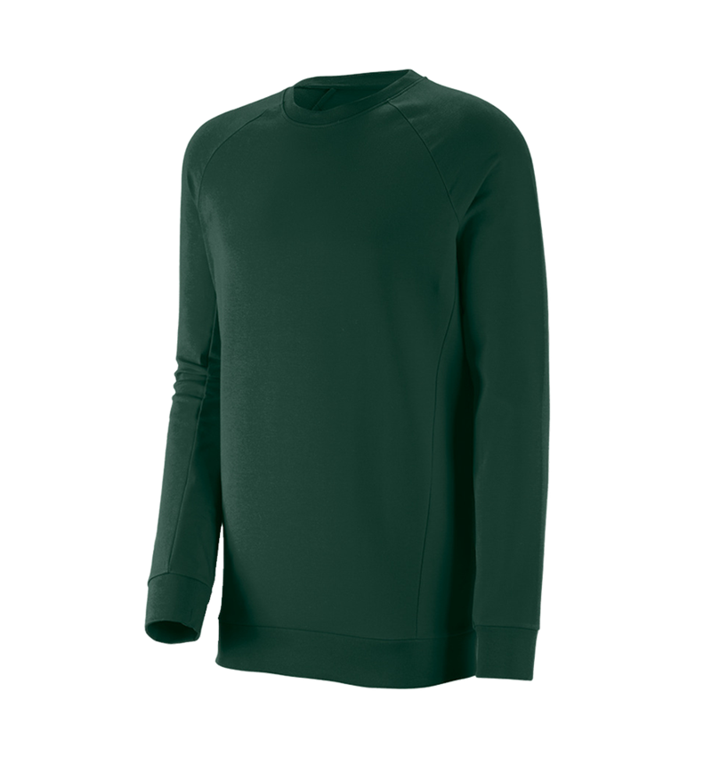 Tričká, pulóvre a košele: Mikina e.s. cotton stretch long fit + zelená 2