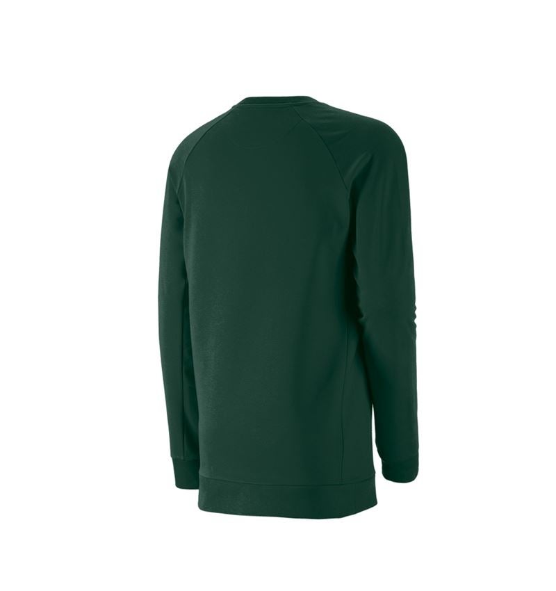 Tričká, pulóvre a košele: Mikina e.s. cotton stretch long fit + zelená 3