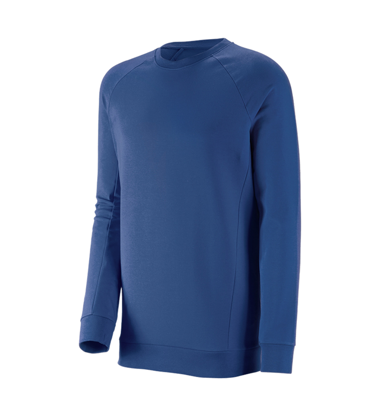 Tričká, pulóvre a košele: Mikina e.s. cotton stretch long fit + alkalická modrá 2
