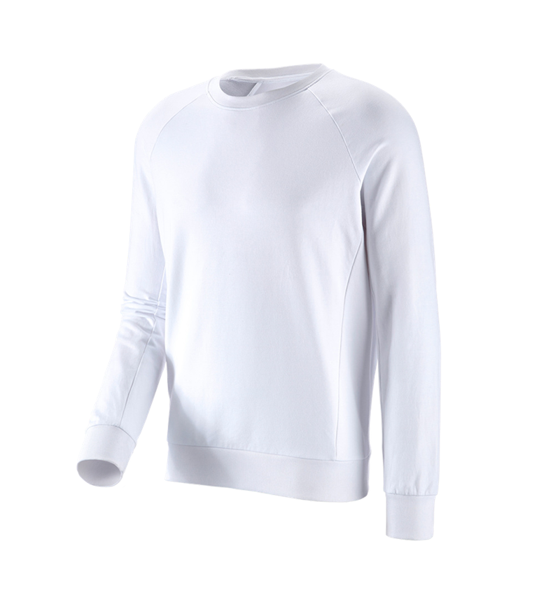 Tričká, pulóvre a košele: Mikina e.s. cotton stretch + biela 2