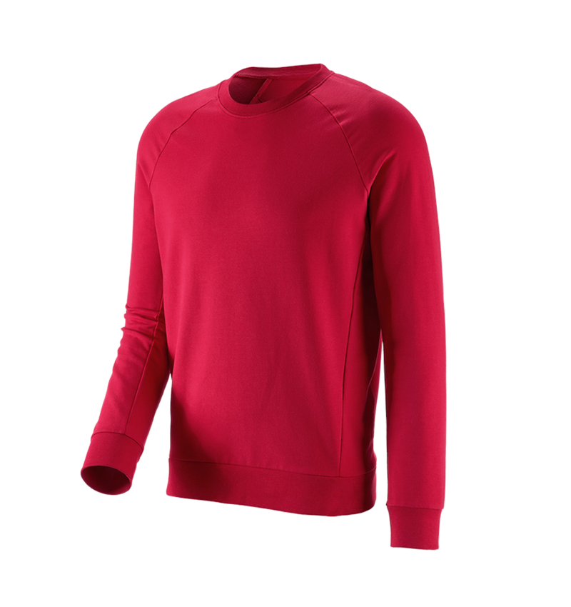 Tričká, pulóvre a košele: Mikina e.s. cotton stretch + ohnivá červená 2