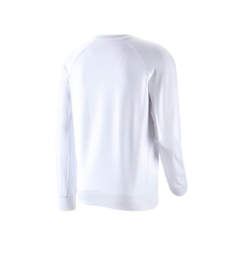 Tričká, pulóvre a košele: Mikina e.s. cotton stretch + biela 3