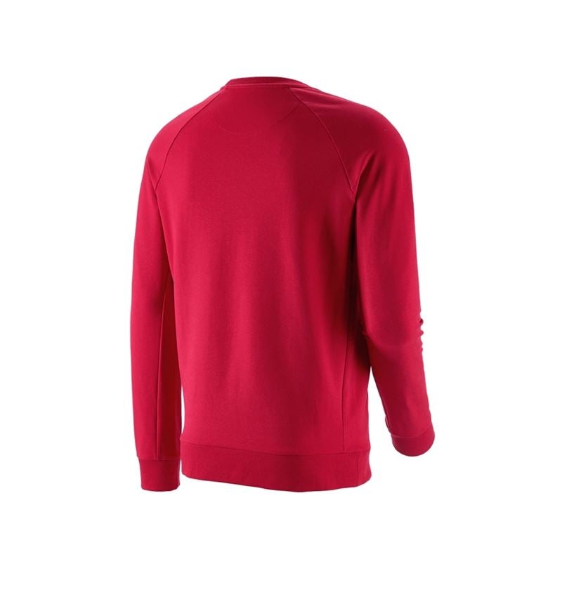 Tričká, pulóvre a košele: Mikina e.s. cotton stretch + ohnivá červená 3