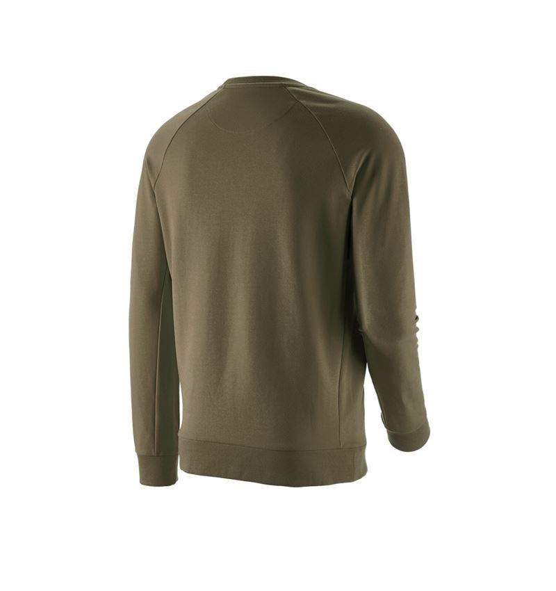 Tričká, pulóvre a košele: Mikina e.s. cotton stretch + bahenná zelená 3