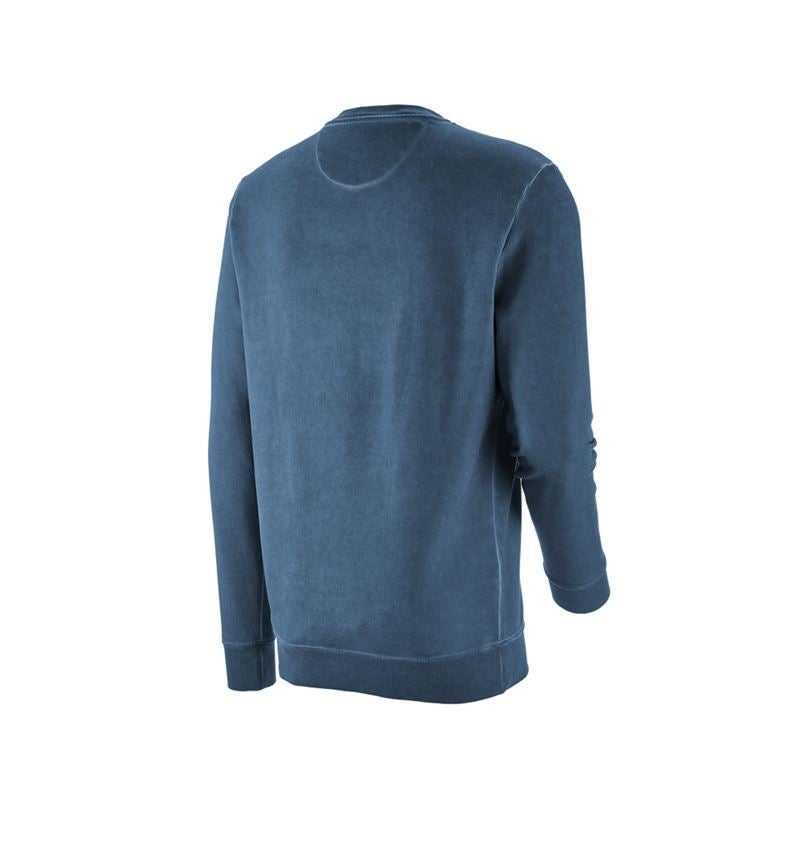 Tričká, pulóvre a košele: Mikina e.s. vintage poly cotton + starožitná modrá vintage 6