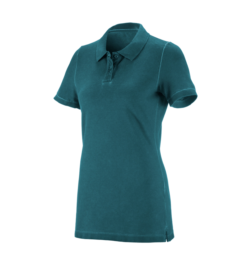 Tričká, pulóvre a košele: Polo tričko e.s. vintage cotton stretch, dámske + tmavá azúrová vintage 1