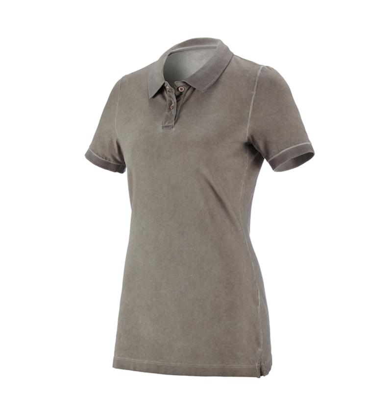 Tričká, pulóvre a košele: Polo tričko e.s. vintage cotton stretch, dámske + sivohnedá vintage 5