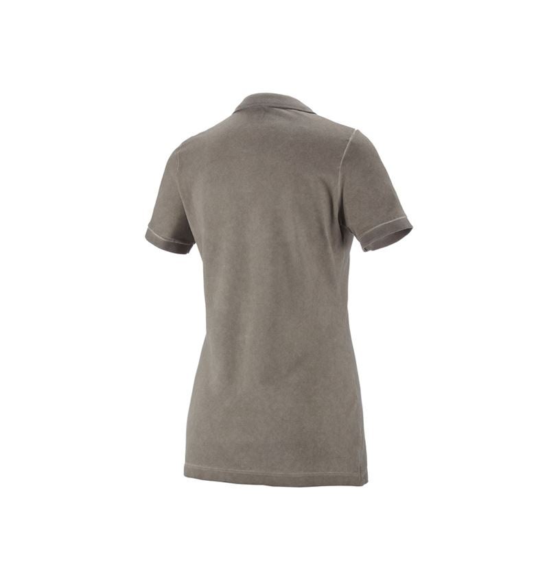 Tričká, pulóvre a košele: Polo tričko e.s. vintage cotton stretch, dámske + sivohnedá vintage 6