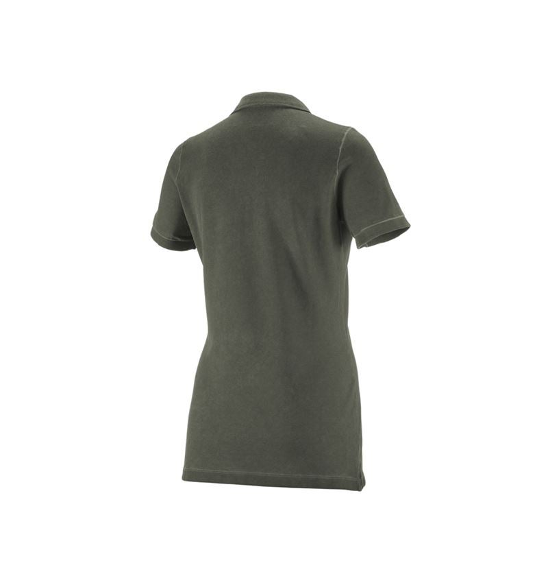 Tričká, pulóvre a košele: Polo tričko e.s. vintage cotton stretch, dámske + maskáčová zelená vintage 8