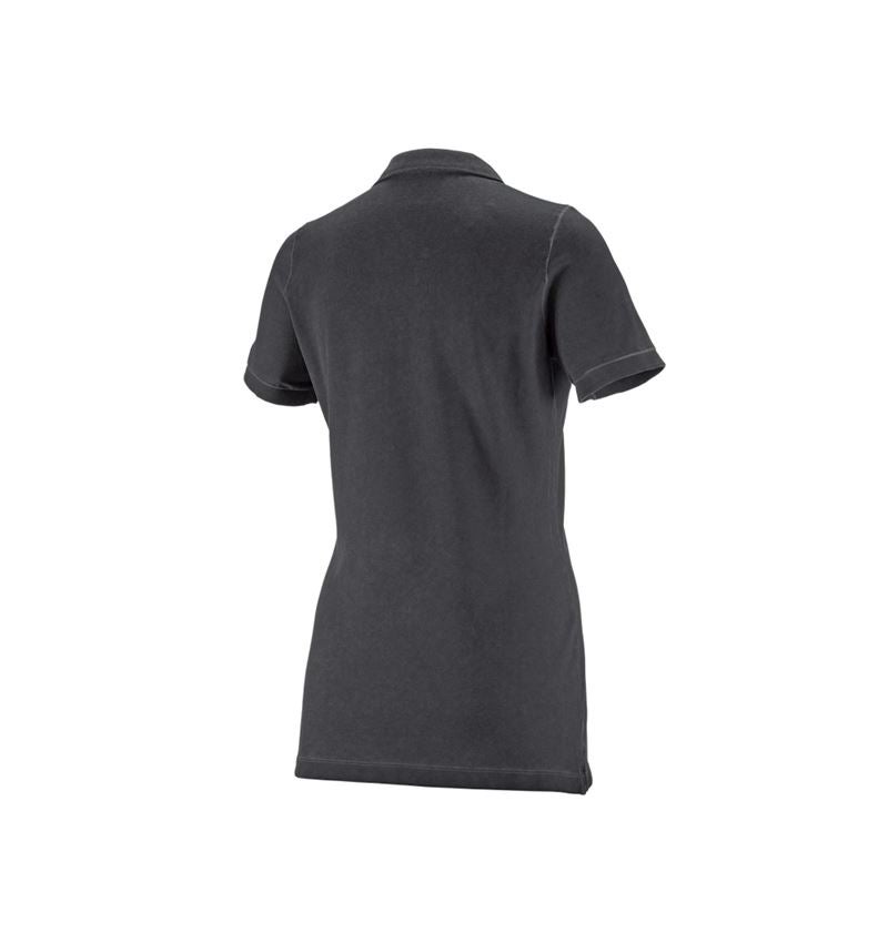 Tričká, pulóvre a košele: Polo tričko e.s. vintage cotton stretch, dámske + oxidová čierna vintage 1