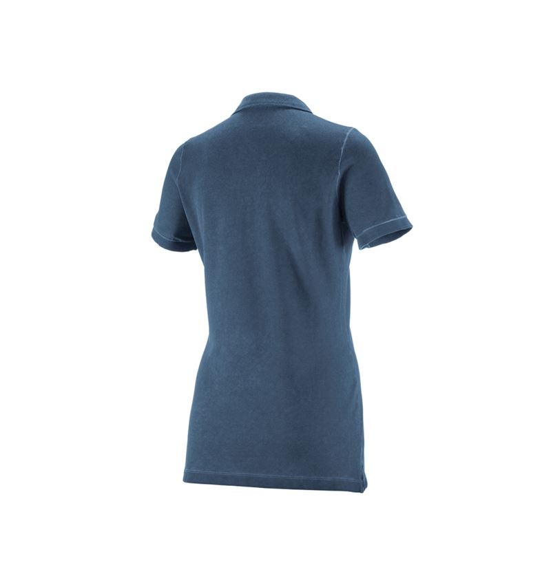 Inštalatér: Polo tričko e.s. vintage cotton stretch, dámske + starožitná modrá vintage 1