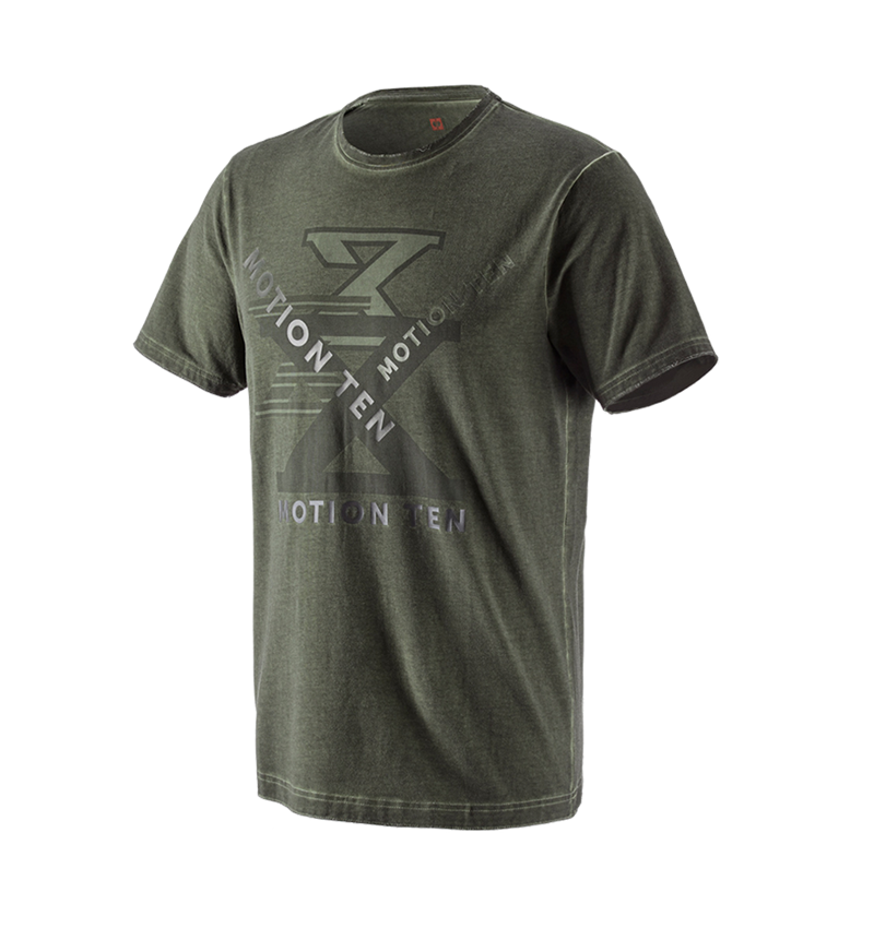 Tričká, pulóvre a košele: Tričko e.s.motion ten + maskáčová zelená vintage 1