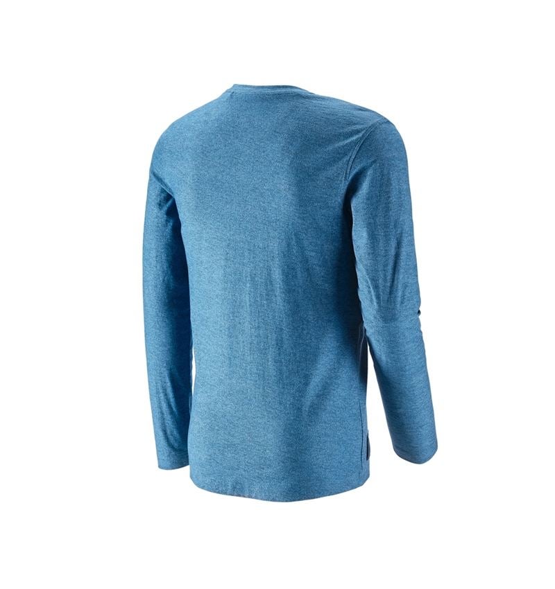 Tričká, pulóvre a košele: Tričko s dlhým rukávom e.s.vintage + arktická modrá melanž 3
