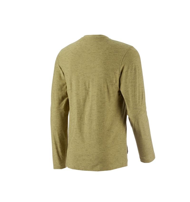 Tričká, pulóvre a košele: Tričko s dlhým rukávom e.s.vintage + moltonová zlatá melanž 3