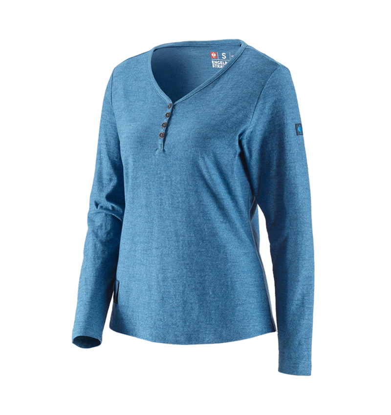 Tričká, pulóvre a košele: Tričko s dlhým rukávom e.s.vintage, dámske + arktická modrá melanž 2