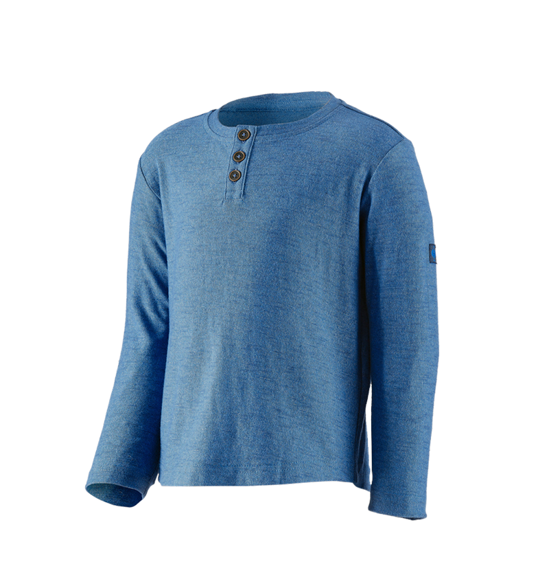 Tričká, pulóvre a košele: Tričko s dlhým rukávom e.s.vintage, detské + arktická modrá melanž 2