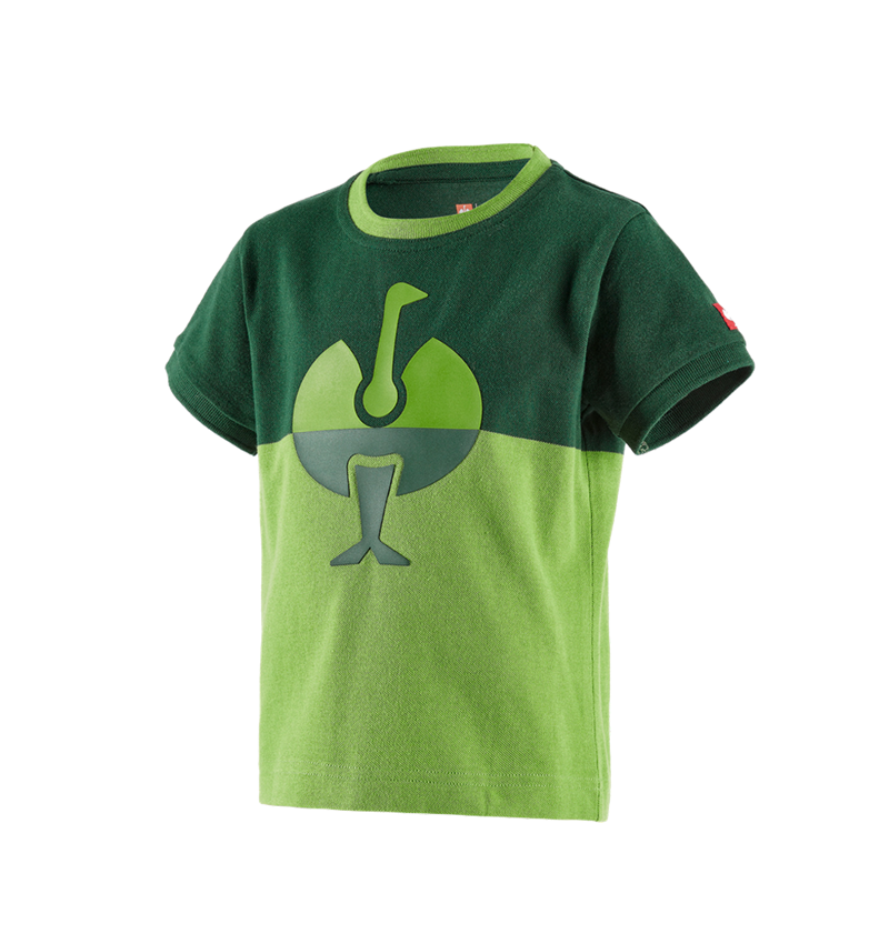 Témy: Piqué tričko e.s. colourblock, detské + zelená/morská zelená 2
