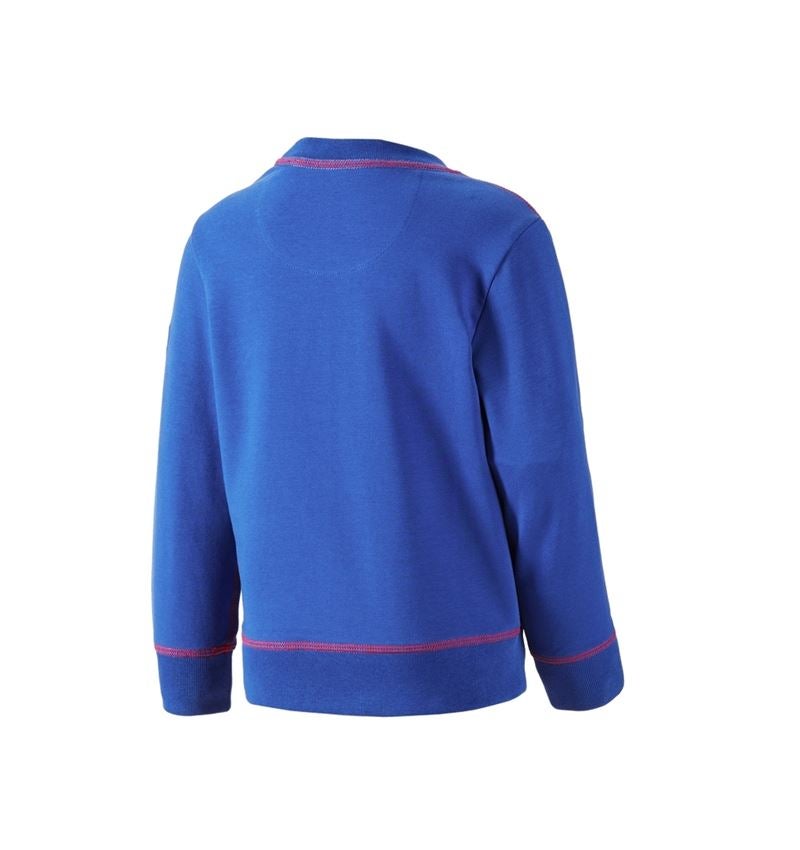 Tričká, pulóvre a košele: Mikina e.s.motion 2020, detská + nevadzovo modrá/ohnivá červená 2
