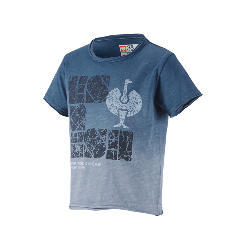 Tričká, pulóvre a košele: Tričko e.s. denim workwear, detské + starožitná modrá vintage 1