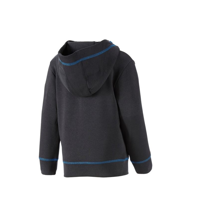 Tričká, pulóvre a košele: Mikina s kapucňou e.s.motion 2020, detská + grafitová/enciánová modrá 2