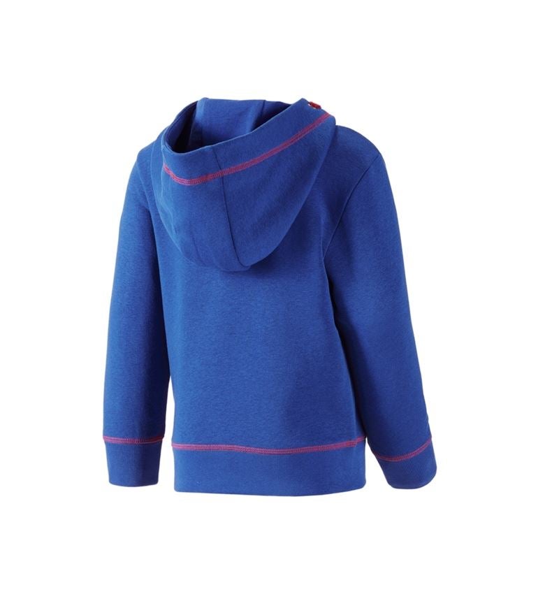 Tričká, pulóvre a košele: Mikina s kapucňou e.s.motion 2020, detská + nevadzovo modrá/ohnivá červená 2
