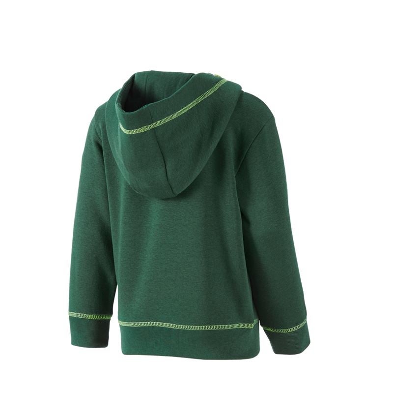 Tričká, pulóvre a košele: Mikina s kapucňou e.s.motion 2020, detská + zelená/morská zelená 2