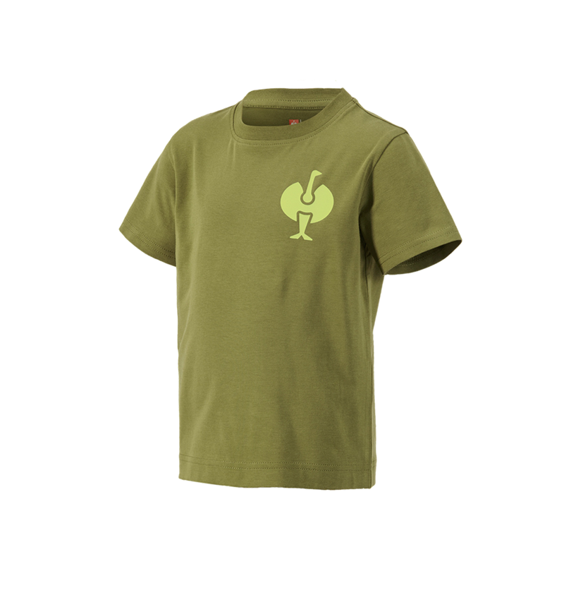 Tričká, pulóvre a košele: Tričko e.s.trail, detské + borievkovo zelená/limetkovo zelená 2