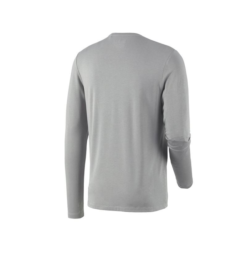 Tričká, pulóvre a košele: Modal-Tričko s dlhým rukávom e.s.concrete + perlová sivá 5