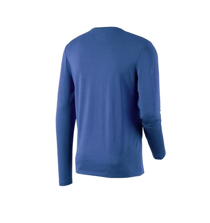 Tričká, pulóvre a košele: Modal-Tričko s dlhým rukávom e.s.concrete + alkalická modrá 4