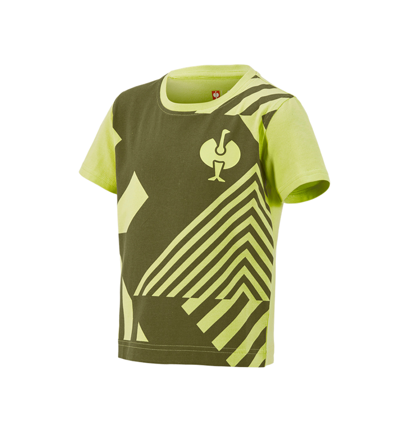 Tričká, pulóvre a košele: Tričko e.s.trail graphic, detské + borievkovo zelená/limetkovo zelená 2
