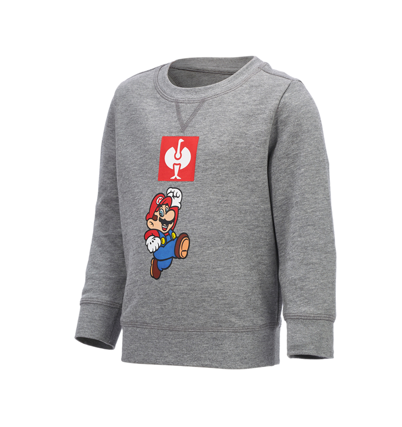 Tričká, pulóvre a košele: Super Mario mikina, detská + sivá melírovaná