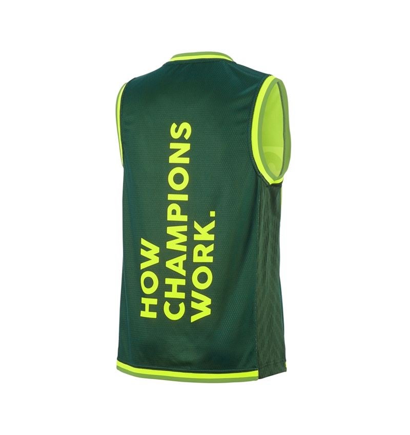 Odevy: Funkčné tank tričko e.s.ambition + zelená/výstražná žltá 8