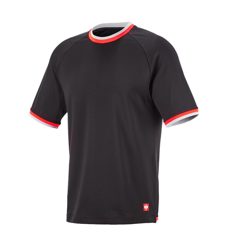 Odevy: Funkčné tričko e.s.ambition + čierna/výstražná červená 6