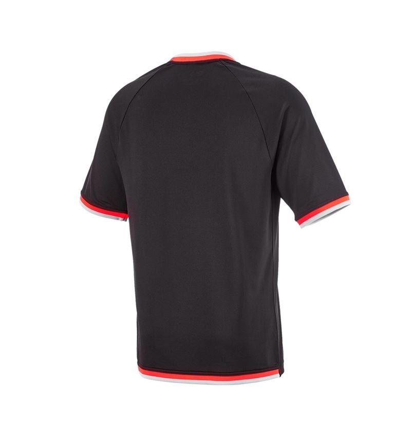 Odevy: Funkčné tričko e.s.ambition + čierna/výstražná červená 7