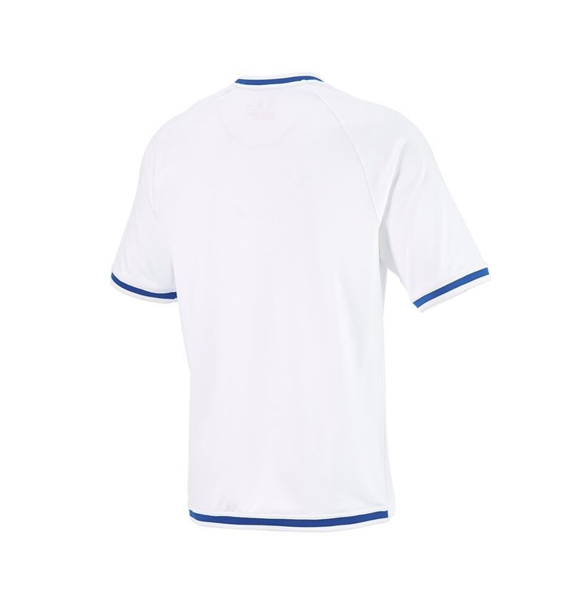 Odevy: Funkčné tričko e.s.ambition + biela/enciánová modrá 5